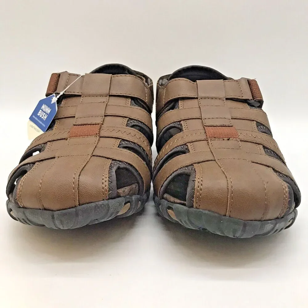 Nunn Bush Rio Bravo Fisherman Shoes Men’s 9M Brown Hook & Loop 84799-240 Sandals